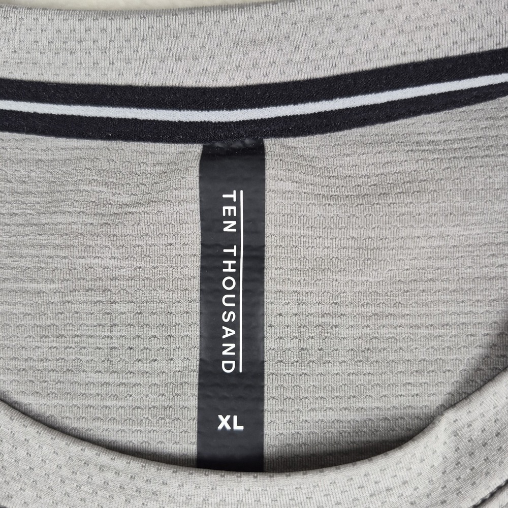 Ten Thousand The Interval Shirt Men's XL Gray Gym Training Performance Workout - Picture 5 of 7